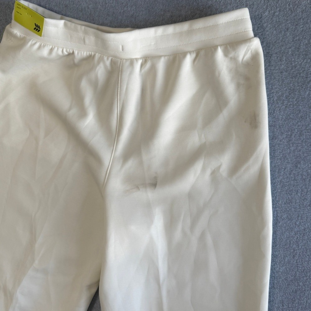 All In Motion Airy Sleek Wide Leg Pant Athleisure Large Cream High Rise - Picture 11 of 13